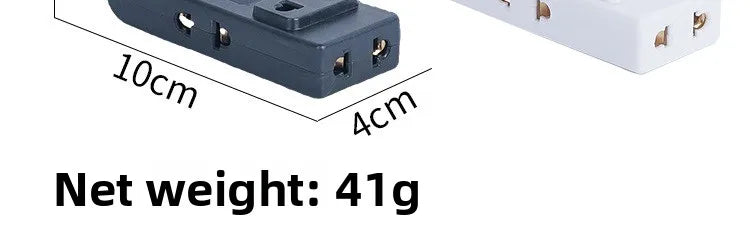 New Rotates Electrical Outlet Extender Adjustable Length White Power Outlets Extender Power Socket Expander for NightStand